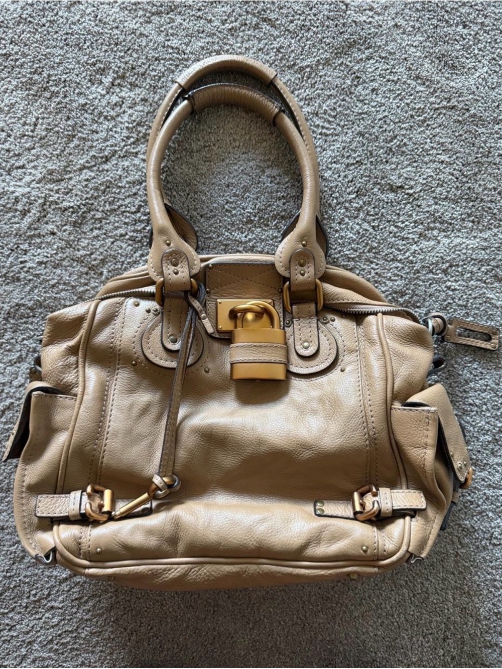 Chloe paddington tan large size purse